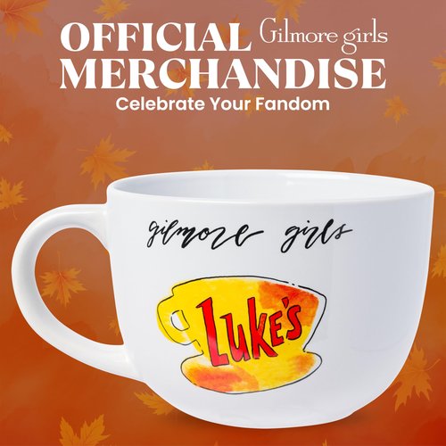 Silver Buffalo Gilmore Girls Luke's Diner Logo Ceramic Soup Mug, 24 Ounces