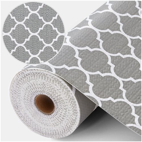 Coavas Extra Grip Thickened Shelf and Drawer Liner - Non-Adhesive Non-Slip Waterproof Mats for Kitchen Cabinets, Drawers, Shelves, Dresser & Cupboard, Easy Cut DIY (Gray, 24IN x 10FT)