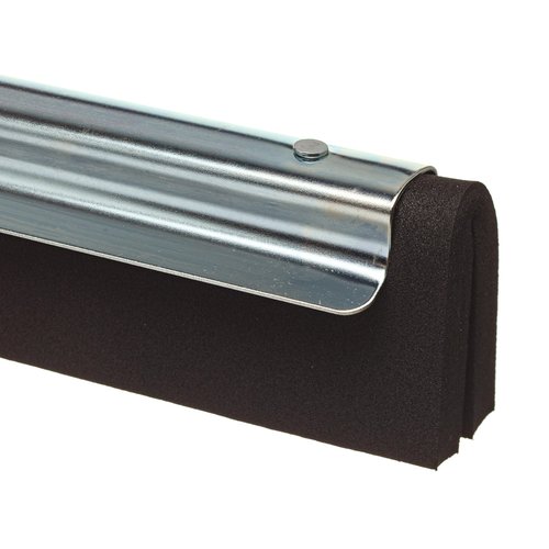 Unger Commercial SmartFit™ WaterWand™ 30" Heavy-Duty Floor Squeegee with 53" Aluminum Handle – Ideal for Removing Water and Dirt from Uneven Surfaces, Grouted Tile, and Non-Slip Flooring HM30K
