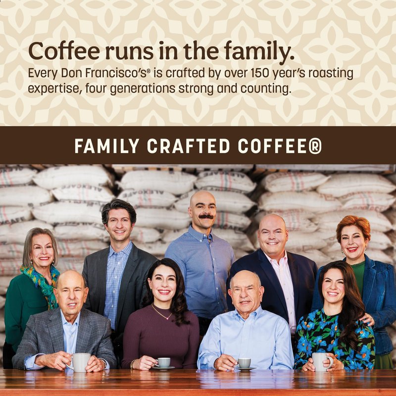 Don Francisco's Decaf Vanilla Nut Ground Coffee, Medium Roast – 100% Arabica, Flavored Coffee, 12 oz Bag