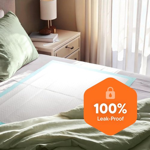 Chucks Disposable Underpads - Absorbent Fluff Bed Pads for Incontinence | Extra Large 30x36 Size - 50-Pack