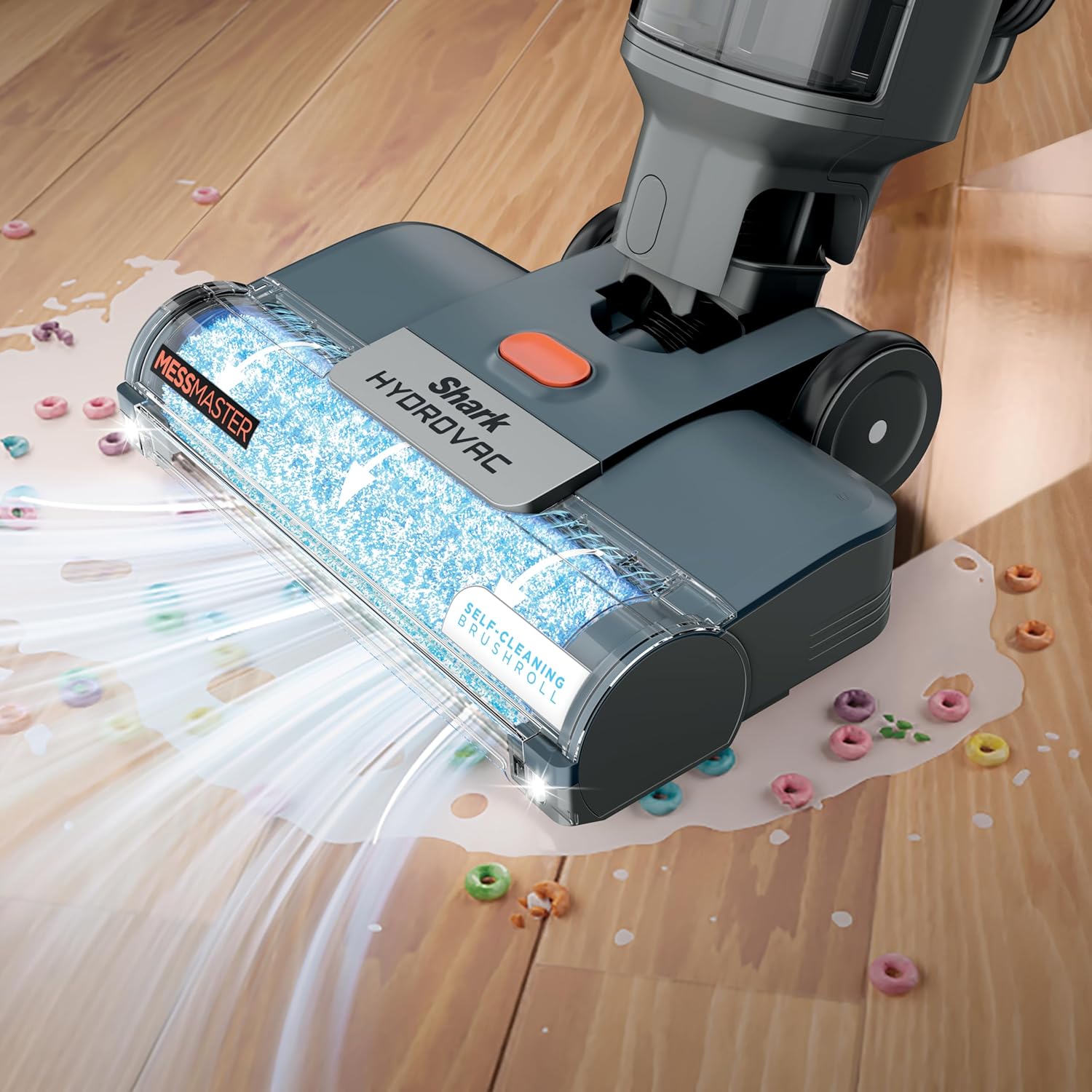 Shark HydroVac MessMaster Wet Dry Vacuum Cleaner - 3-in-1 Multi-Surface Mop with Self-Cleaning System, Navy