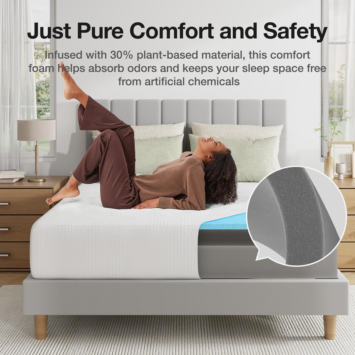 Novilla Twin Size Mattress - 10 Inch Gel Memory Foam for Cooling Sleep & Pressure Relief | CertiPUR-US Certified