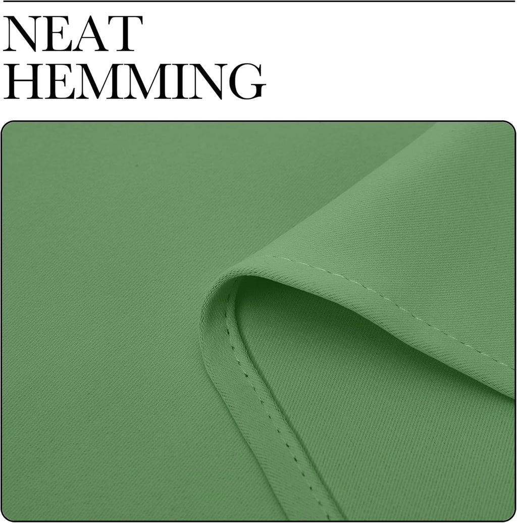 NICETOWN Room Darkening Curtains - 63" Long Thermal Insulated Blackout Drapes | Forest Green, Set of 2