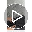 King Size Cotton Bed Blanket - Breathable & Soft Charcoal Grey