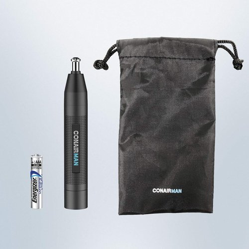 ConairMan Nose Hair Trimmer - Cordless 360 Bevel Blade for Effortless Ear, Nose & Eyebrow Grooming