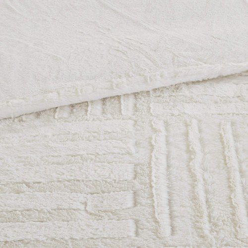 Madison Park Arctic Fur Down Alternative Comforter Mini Set, King/California King, Ivory