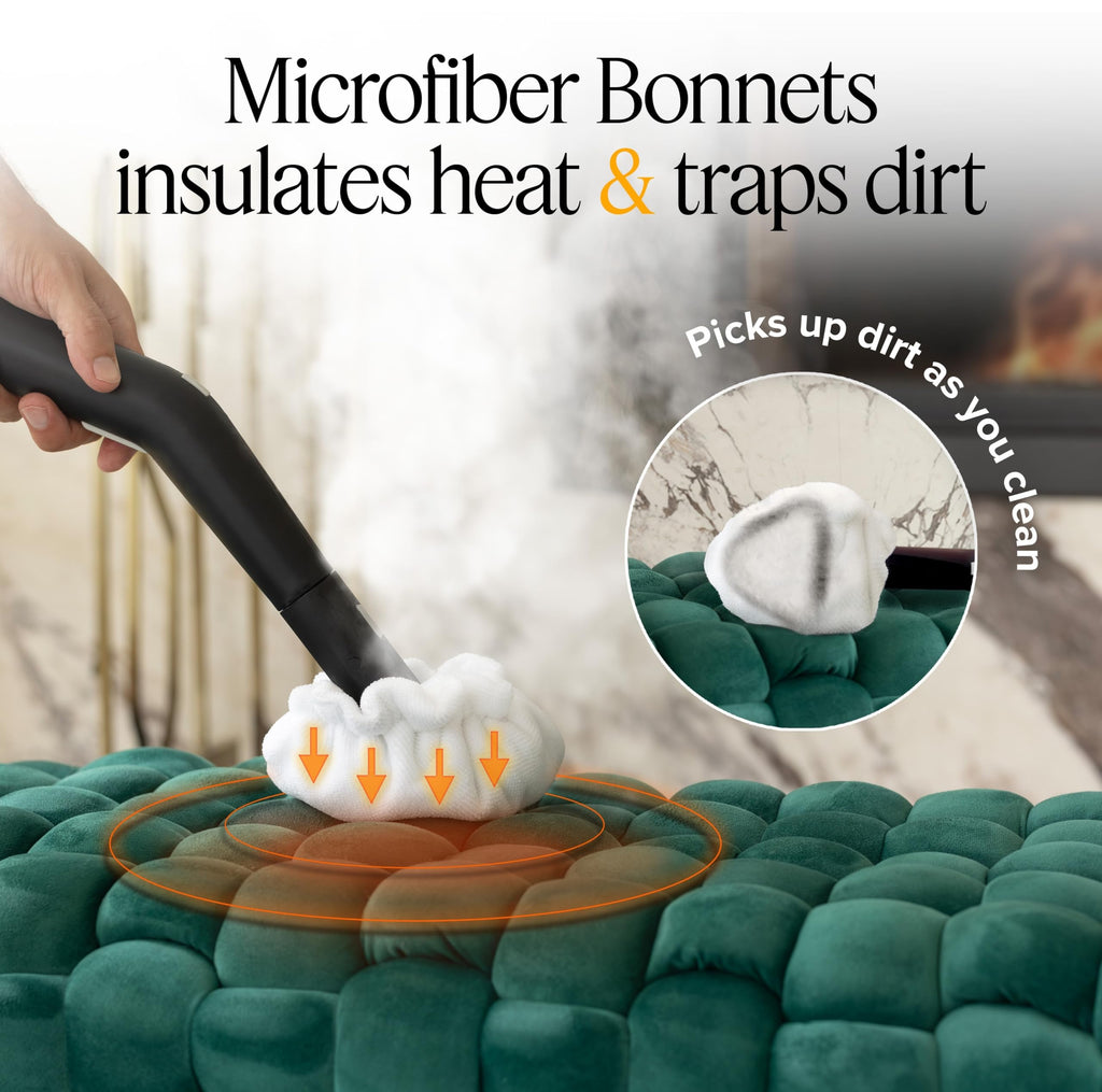 Dupray Steam Cleaning Pack Pro, 24-Piece Accessory Kit for Dupray Steam Cleaners, Microfiber Cloths & Bonnets, Nylon Brass Horsehair Stainless Brushes, Felt Storage Bag