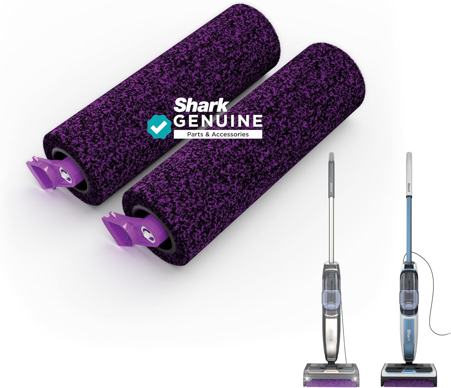 Shark Steam Pickup Brushroll Bundle - Compatible with SD201 3-in-1 Steam Mop | 2 Pack, 1225FFJ200