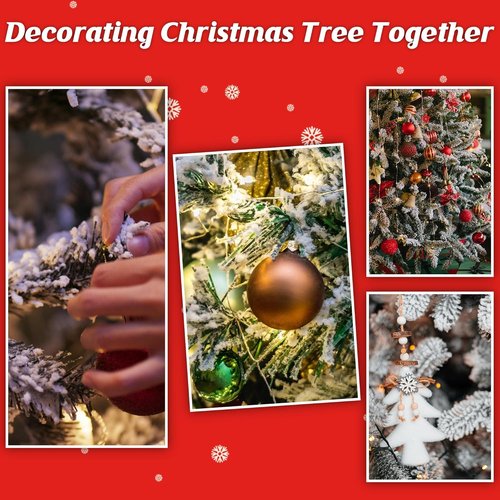 Christmas Flocking Powder - 10 lbs Self-Adhesive Snow Flock for Holiday Decorations | White Snow for Trees & Crafts