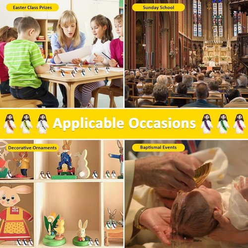 Little Jesus Figures by 110 PCS - Mini Jesus Figurines for Easter, Baptism Gifts & Party Favors | 11 Colors