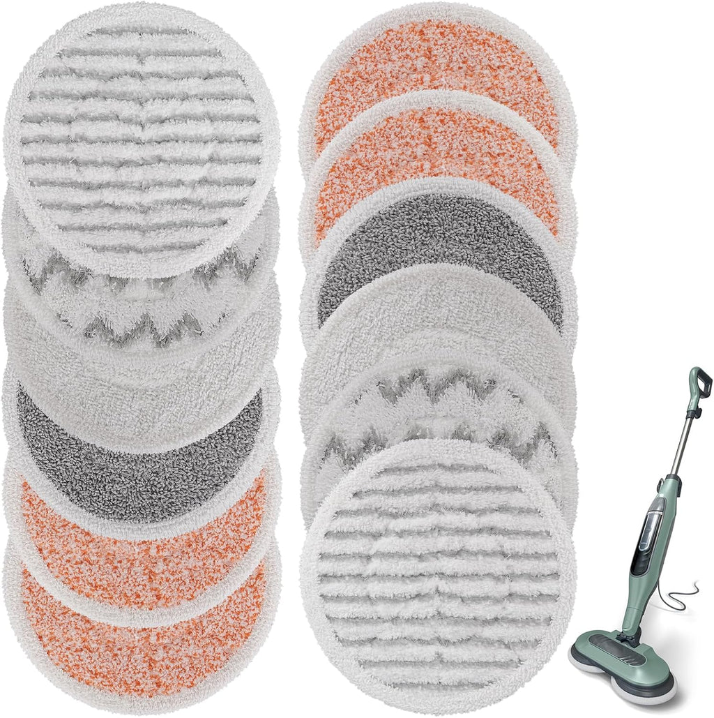 Shark | Steam Mop Pads - 12 Pack Washable Refills for S7000, S7201, S8001 & More
