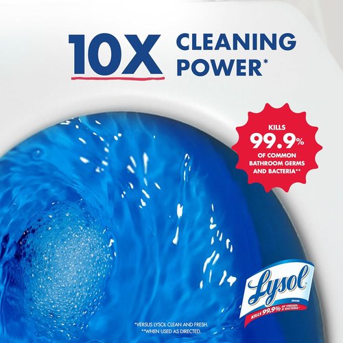 Lysol Toilet Bowl Cleaner - Max Strength Clinging Gel for Instant Stain Removal | 24 oz (2 ct)