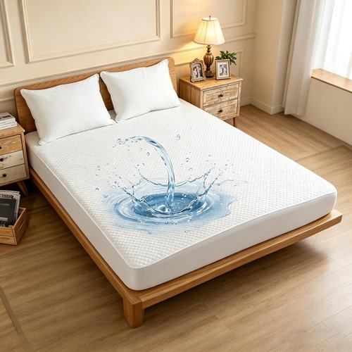 JOSOP Waterproof Mattress Protector - Breathable Bamboo Viscose Queen Cover | 20" Deep Pocket, Washable