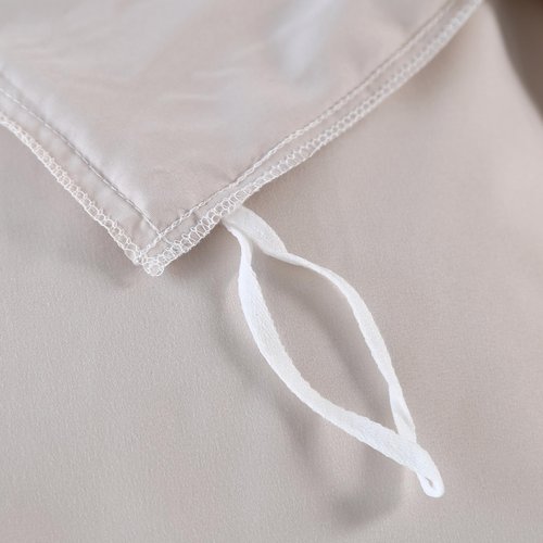 SDIII Cream Duvet Cover Set Full with 2 Pillowcases, Not Including Comforter Inside, Microfiber Beige Duvet Cover Full Zipper Closure and Corner Ties