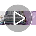 Boho Quilt Set Queen Size - 3 Piece Purple Floral Bedding