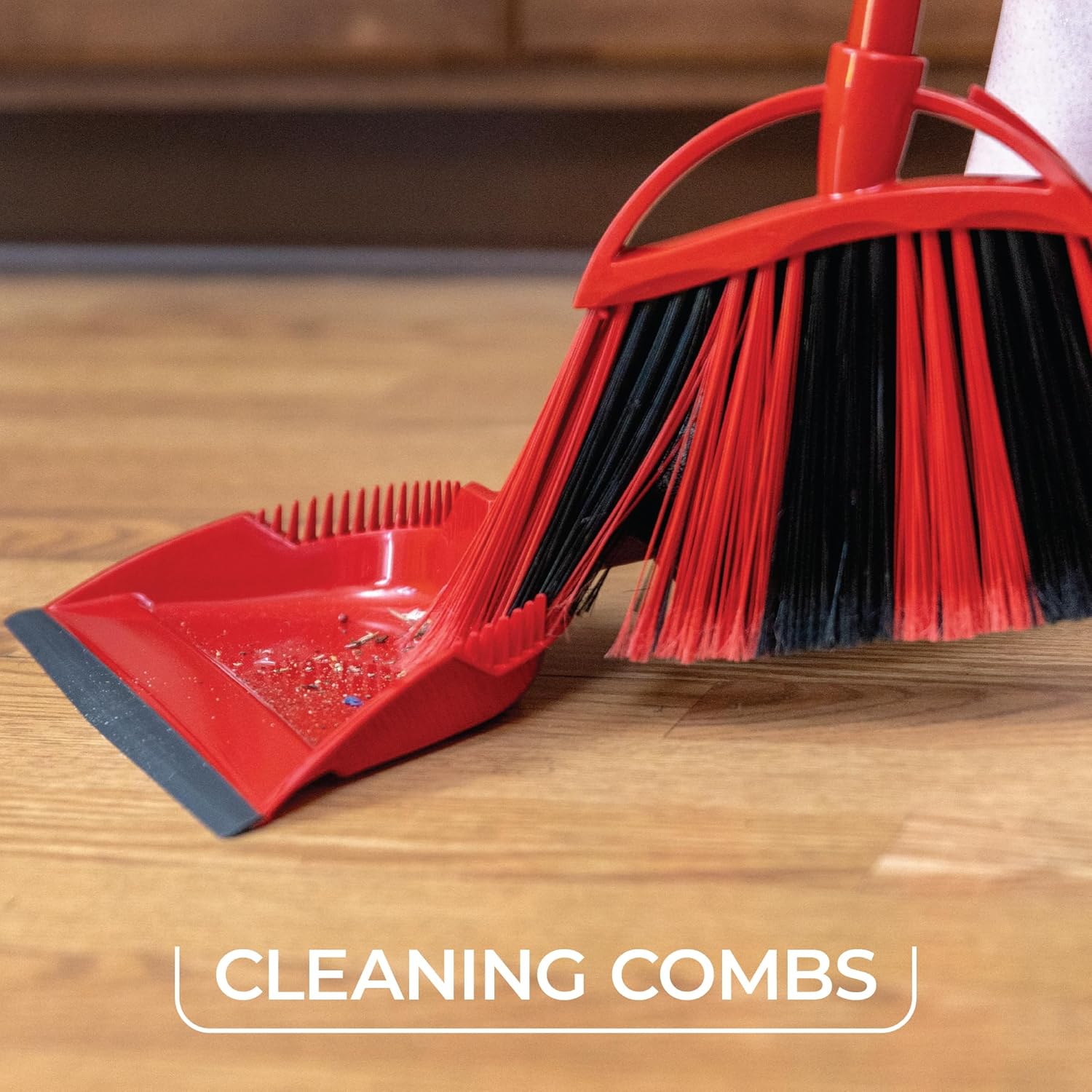 O-Cedar One Sweep Broom - Lightweight Step-On Dustpan for Effortless Pet Hair Removal | Quiet Cleaning Tool