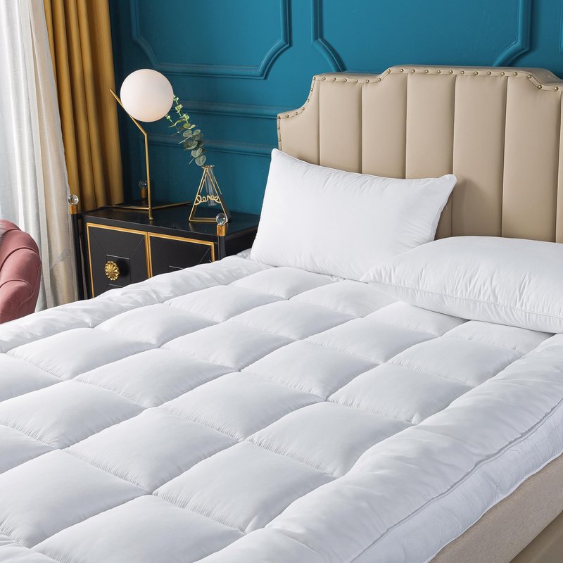 Naluka Pillow Top Mattress Topper Full Down Alternative Cooling Mattress Pad 2inch Thick Pillowtop Mattress Cover
