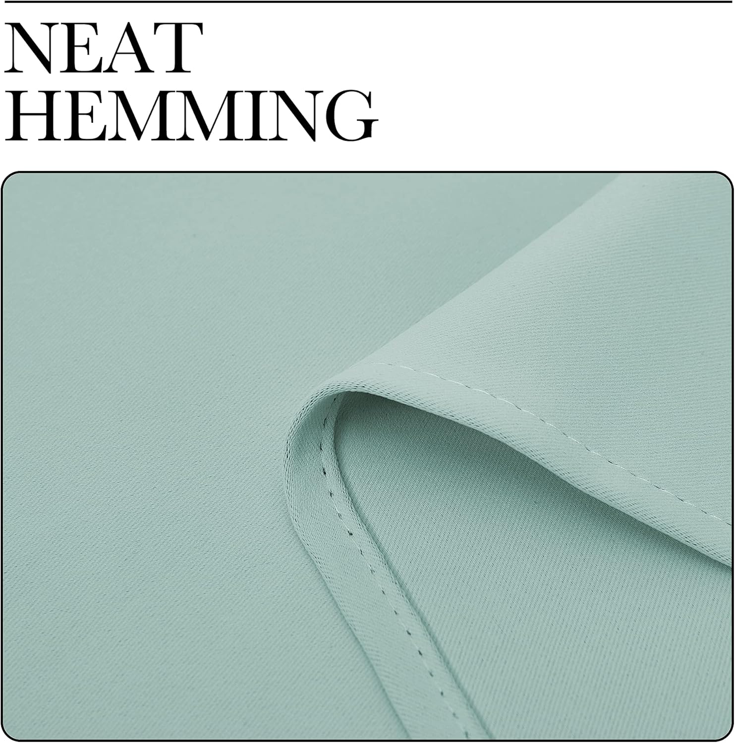 NICETOWN Aqua Blue Blackout Curtains - Sound Reducing Heat & Cold Blocking | 55" Wide x 78" Long (2 Pieces)
