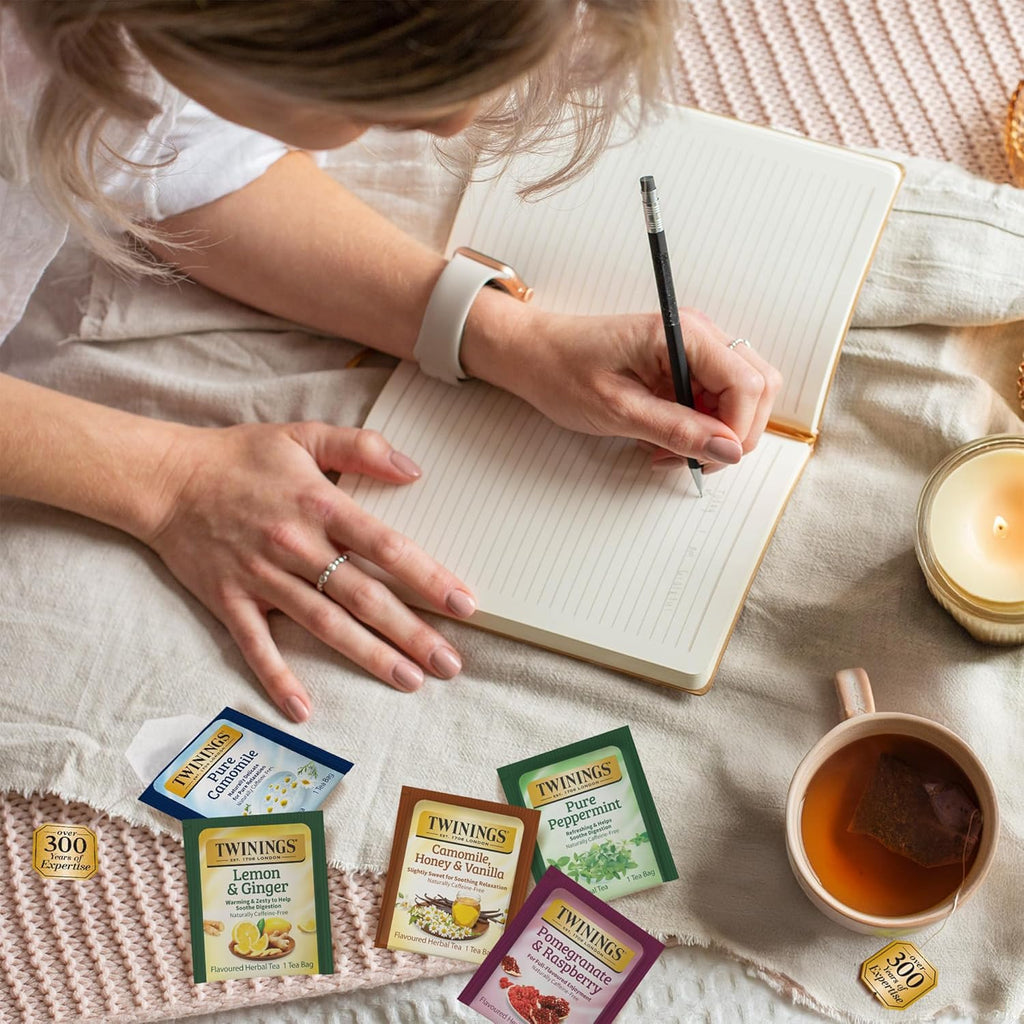Twinings Herbal Tea Variety Pack - 20 Count (Pack of 6) | 5 Flavours, Naturally Caffeine-Free, Perfect for Hot or Iced Tea