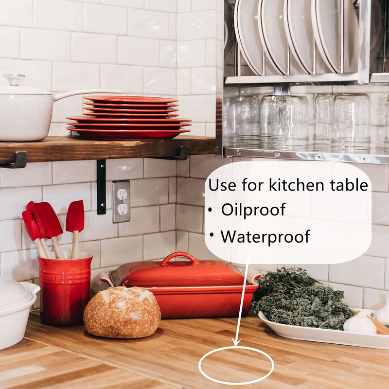 Heroad Clear Contact Paper Self Adhesive Shelf Liner for Kitchen Cabinets Multipurpose Protective Film Removable Cabinet Liners for Shelves Waterproof Privacy Film Matte Window Films Vinyl 17.7"x20ft