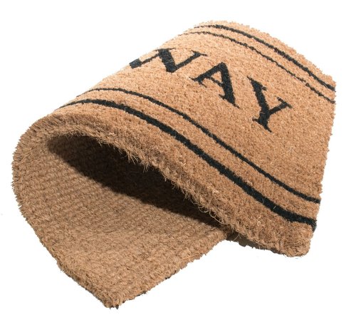 Imports Decor Printed Coir Doormat, Go Away, 18-Inch by 30-Inch