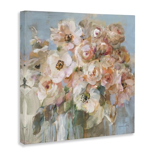 Stupell Industries Blushing Bouquet Pink White Floral Canvas Wall Art, Design by Danhui Nai