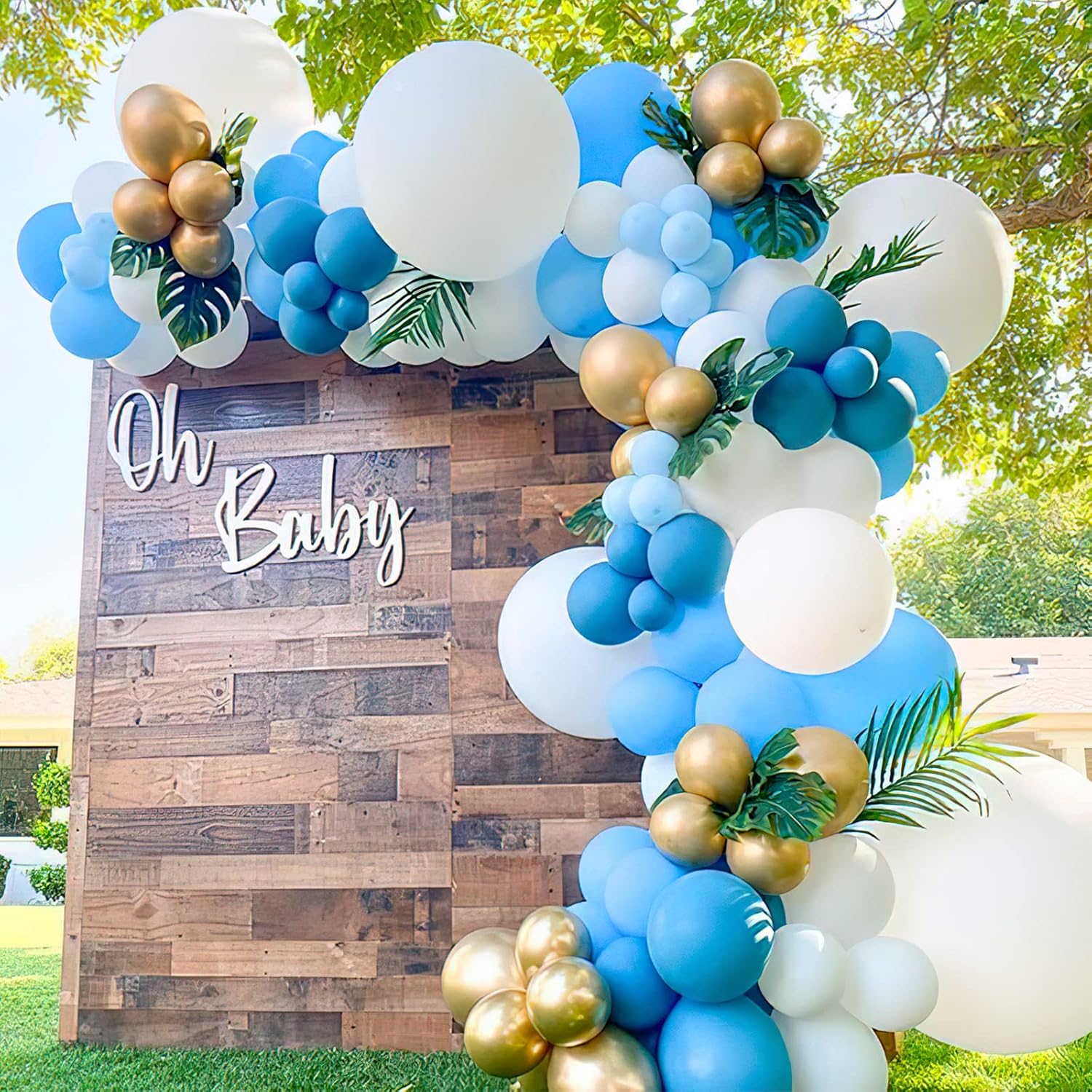 PartyWoo Light Blue Balloons - 50 Pcs 12 Inch Pastel Aqua Latex for Graduation, Baby Shower & Weddings