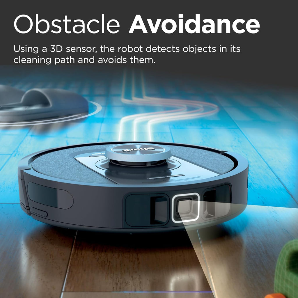 Shark PowerDetect Self-Empty Robot Vacuum - NeverStuck Technology, Auto Deep-Clean Carpets & Hard Floors, XL 60-Day Capacity, Black