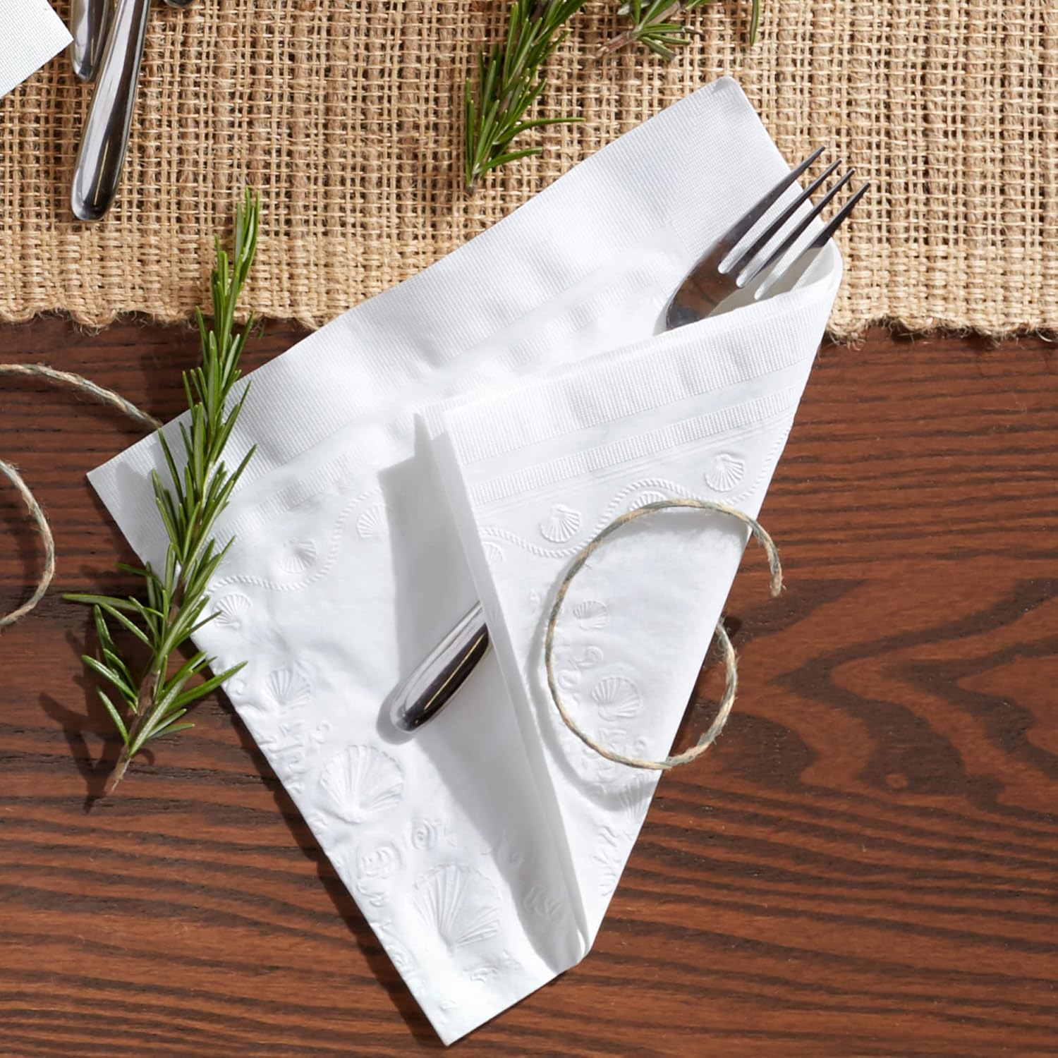 Vanity Fair Disposable Entertain Paper Napkins - 40 Count | Perfect for Events & Gatherings