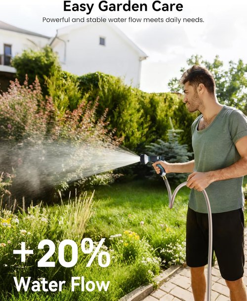 AYURA Retractable Garden Hose Reel - 100 ft x 1/2 Inch | Heavy-Duty Automatic Design with Kink-Free Rewind