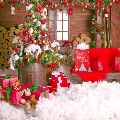Fovths Christmas Fake Snow Decor - Fluffy 70 Ounce Artificial Clouds for Indoor Displays