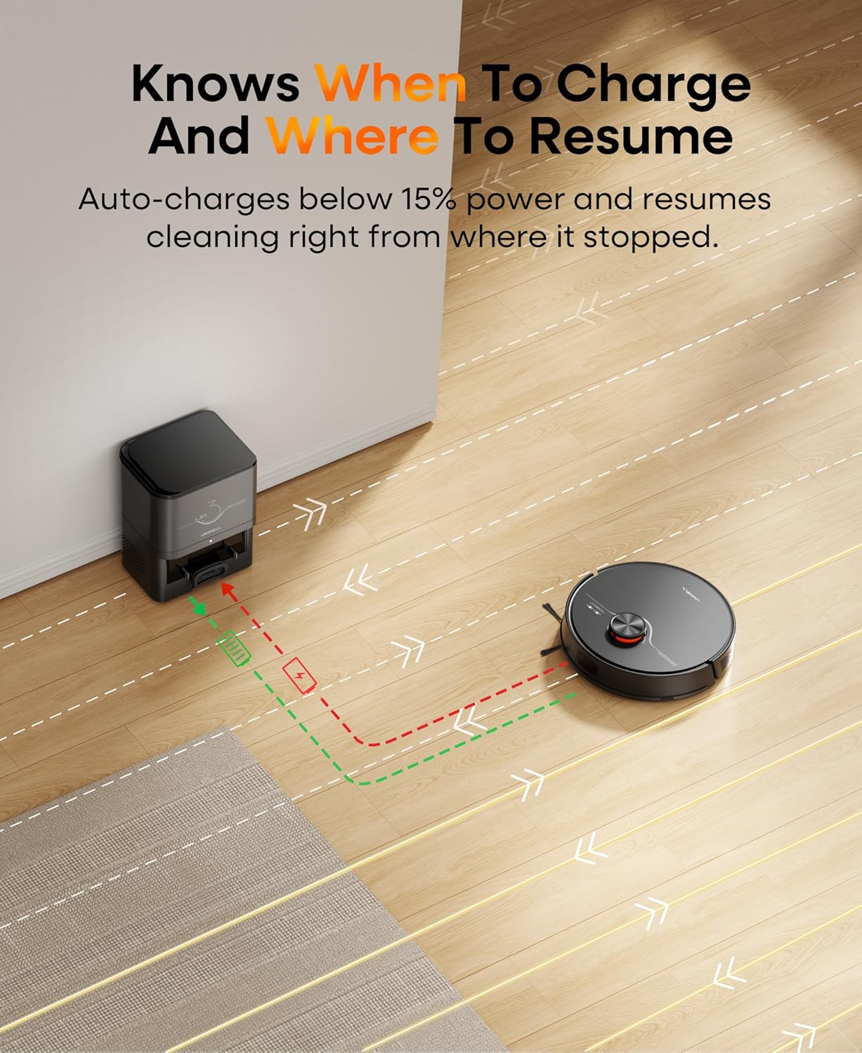 Skiennix Robot Vacuum and Mop Combo - Self-Emptying, 7000Pa Suction, 180 Min Runtime, Home Mapping, App/Alexa Control