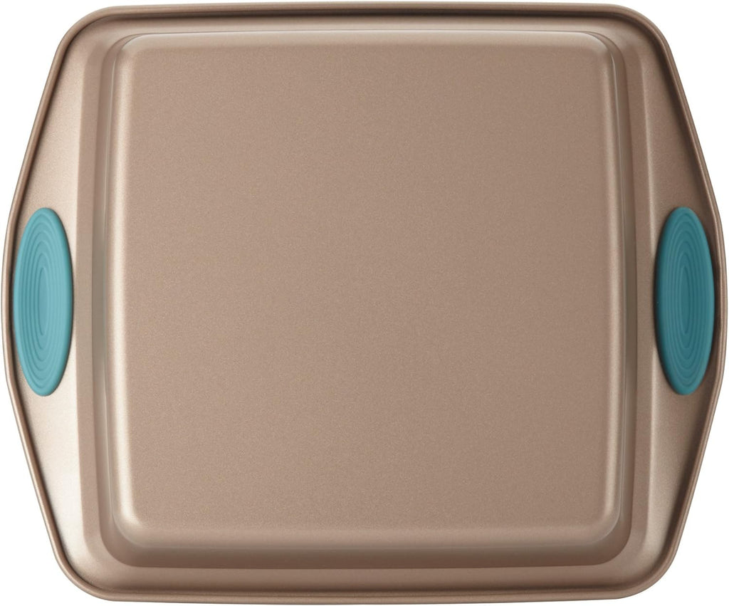 Rachael Ray Cucina Nonstick Baking Pan - 9 Inch Square Cake Pan in Brown Finish