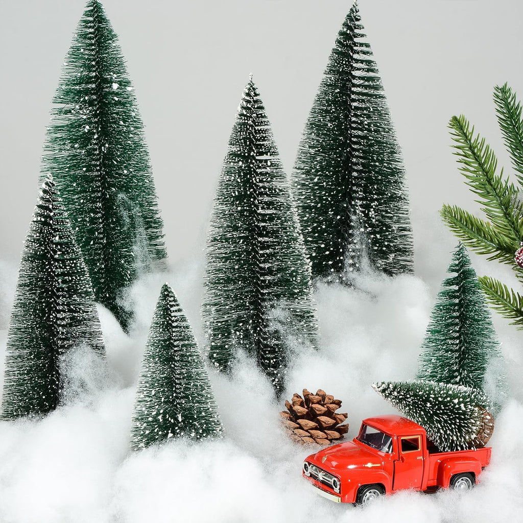 Skiennix Christmas Fake Snow Decoration - 17 OZ Fluffy Artificial Cotton for Winter Village & Crafts