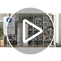 4-Cube Storage Organizer Shelf, Stackable Wood Bookcase for Cubby Bins