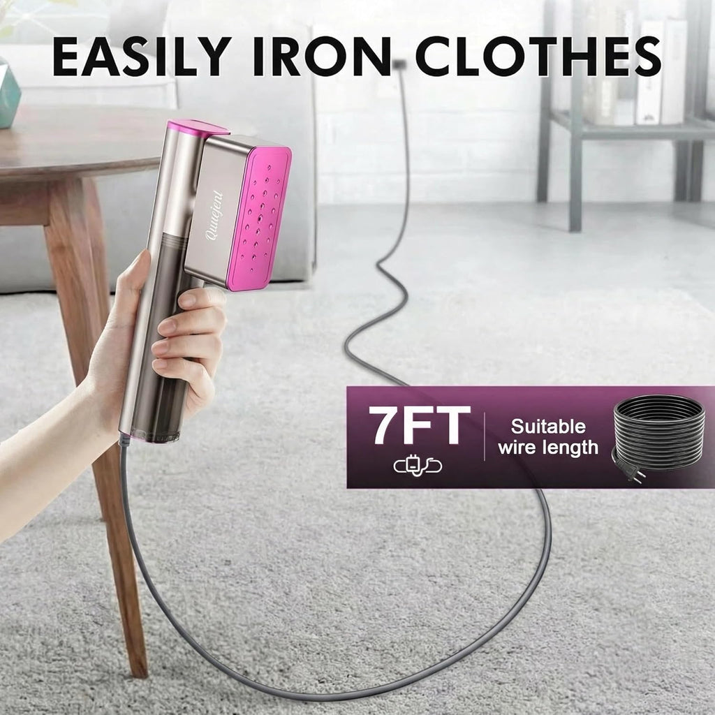 Skiennix Travel Steamer - 2-in-1 Handheld Iron with Fast Heat Up, 150ml Tank, Compact Size for Worldwide Use