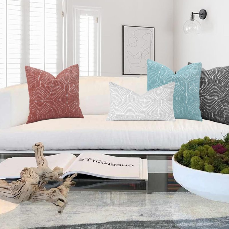 TWIZEL Throw Pillow Covers 20X20 Set of 2, Boho Farmhouse Cushion Cover, Cozy Soft Accent Pillowcase for Couch Sofa Bed Living Room Yellow
