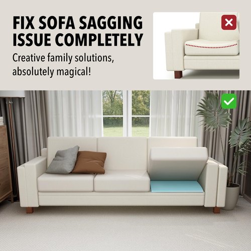 Tromlycs Couch Sofa Cushion Support for Sagging Seat 22 x 22 inch Arched Furniture Seat Under Cushion Sag Repair Set of 3