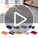 Absorbent Chenille Bathroom Rug 30x20 Inch Non-Slip Washable Bath Mat