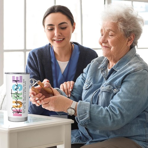 BDANTUMBLER RN Gifts for Nurses RN Graduation Appreciation Retirement Gifts Registered Nurse Gift Coffee Tumbler Mug 20oz
