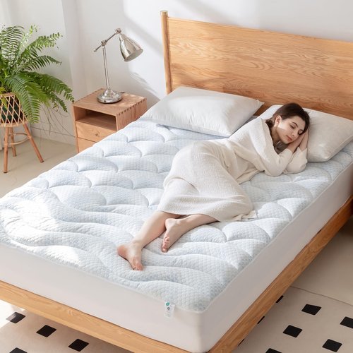 PRIMESOFT Queen Size Cooling Mattress Pad- Superme Comfort and Breathable, Unmatched Support Mattress Topper, 3 Zone Ergonomic Design, Up to 21 Inch Deep Pocket(60x80,White)