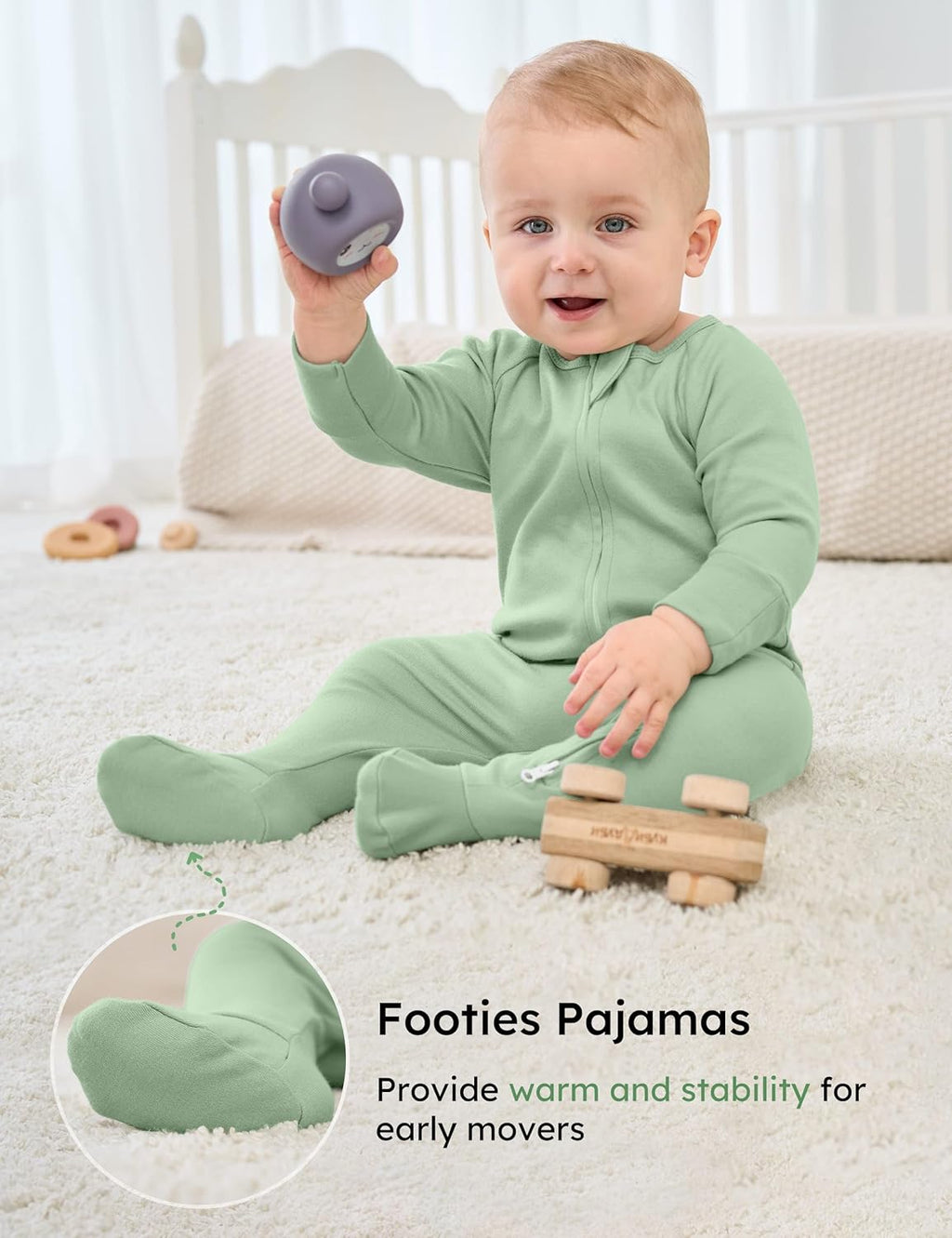 Yoofoss 100% Organic Baby Sleep Sack 0-6 Months & Baby Clothes Set 0-3 Months | Soft & Safe