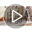 Yaheetech 47.5-Inch Gray Counter Height Bar Table & 2 Chairs Set with Adjustable Feet