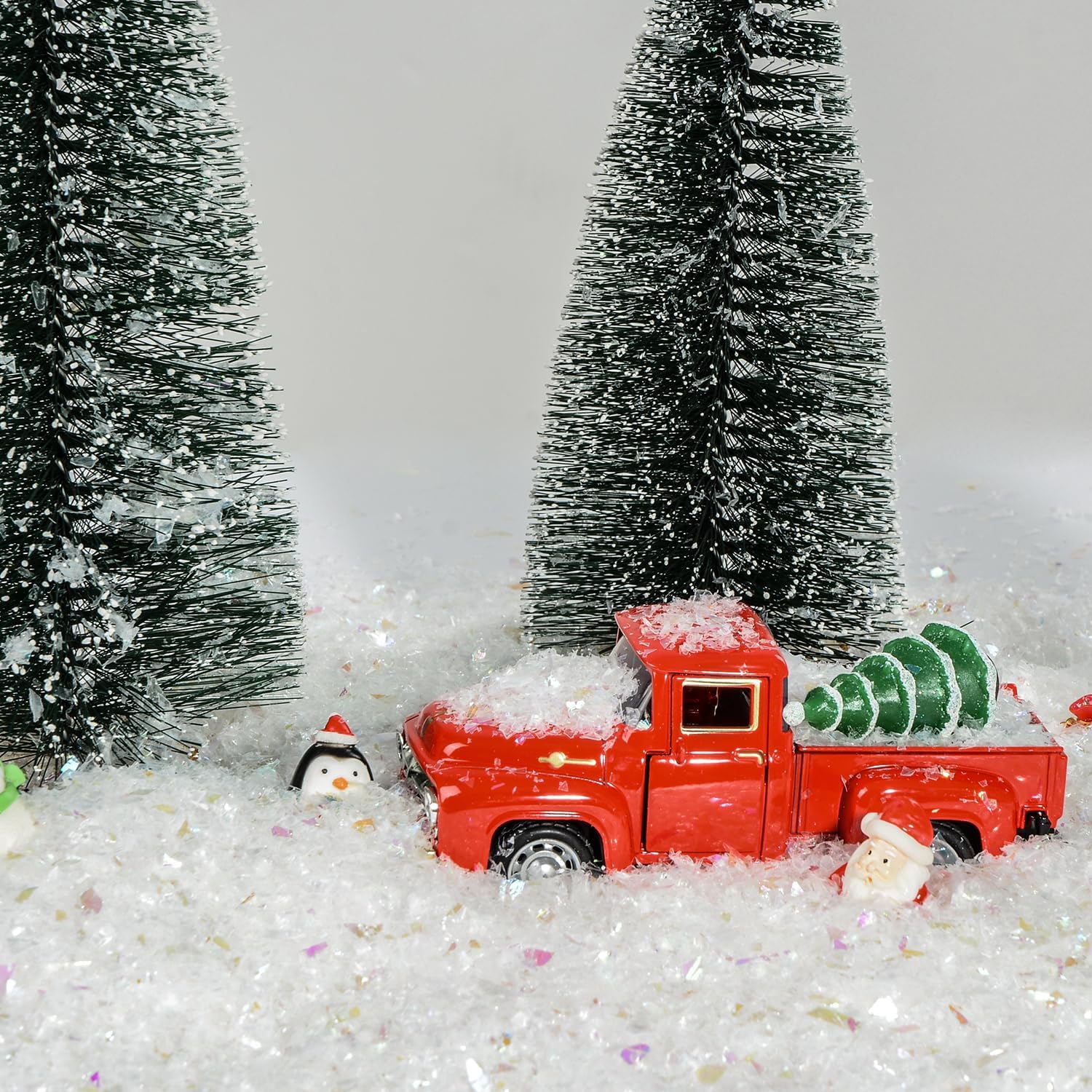 Skiennix Christmas Fake Snow Powder - 8.8 oz Sparkling Snow for Holiday Crafts & Decorations