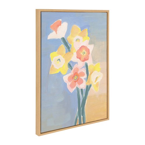 Kate and Laurel Sylvie April Morning Framed Canvas Wall Art by Kate Aurelia Holloway, 23x33 Natural