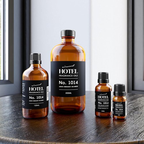 AirScent Hotel Diffuser Oil No. 1014 - Iconic Coastal Blend - Lemon Bergamot Sea Breeze - 10 mL Premium Fragrance Oil for Diffusers