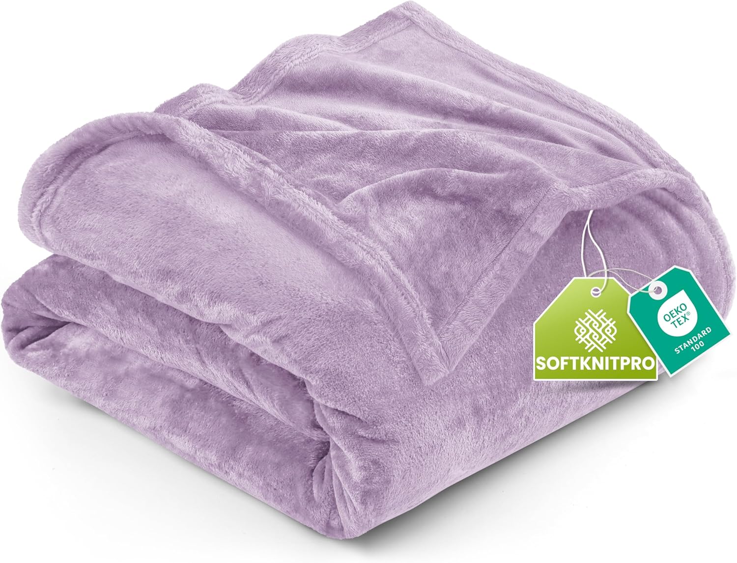 Utopia Bedding Fleece Blanket - Luxury Soft Microfiber Twin Size in Lilac | 300GSM Anti-Static (60x80 Inch)