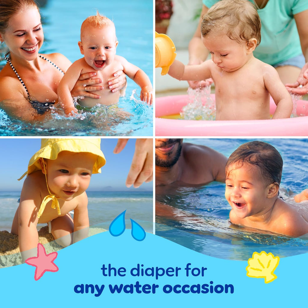 Pampers Swim Diapers - Splashers Size 4 | 18 Count Gap-Free Disposable Baby Swimming Pants
