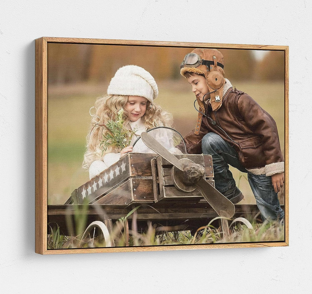 P&L ART Personalized Canvas Prints - Transform Your Photos into Stunning Wall Art | 24x36 Beige